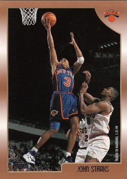 #176 John Starks - New York Knicks - 1998-99 Topps Basketball