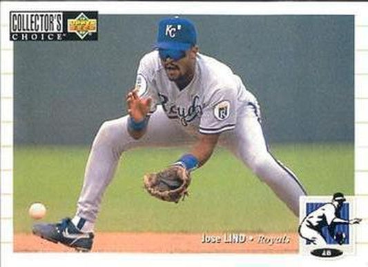 #176 Jose Lind - Kansas City Royals - 1994 Collector's Choice Baseball