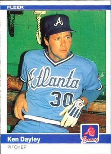#176 Ken Dayley - Atlanta Braves - 1984 Fleer Baseball
