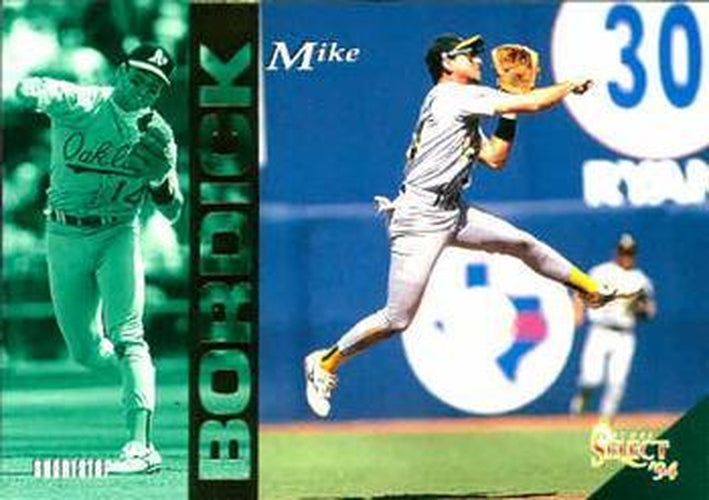 #176 Mike Bordick - Oakland Athletics - 1994 Select Baseball