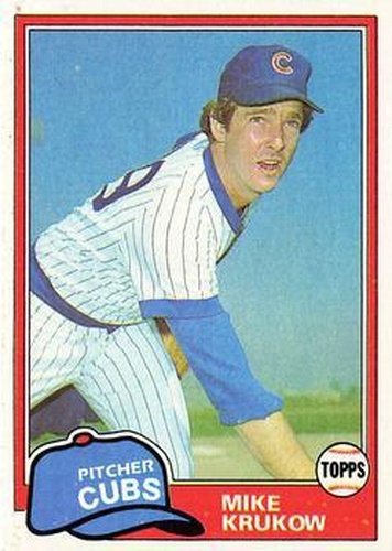 #176 Mike Krukow - Chicago Cubs - 1981 Topps Baseball