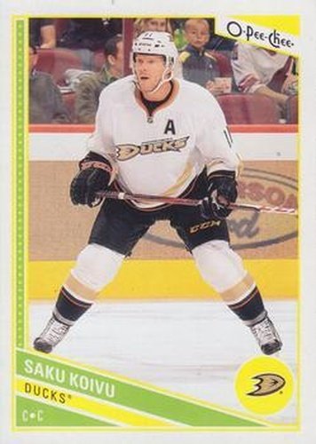 #176 Saku Koivu - Anaheim Ducks - 2013-14 O-Pee-Chee Hockey