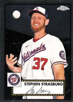 #176 Stephen Strasburg - Washington Nationals - 2021 Topps Chrome Platinum Anniversary Baseball