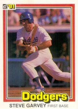 #176 Steve Garvey - Los Angeles Dodgers - 1981 Donruss Baseball