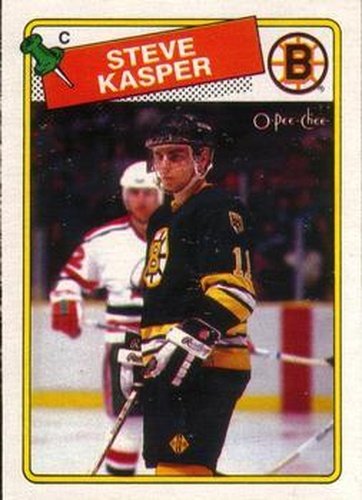 #176 Steve Kasper - Boston Bruins - 1988-89 O-Pee-Chee Hockey