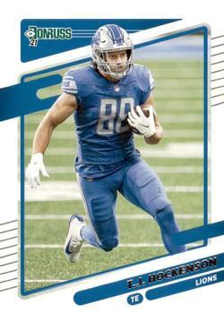 #176 T.J. Hockenson - Detroit Lions - 2021 Donruss Football