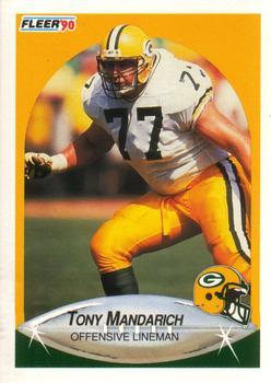 #176 Tony Mandarich - Green Bay Packers - 1990 Fleer Football
