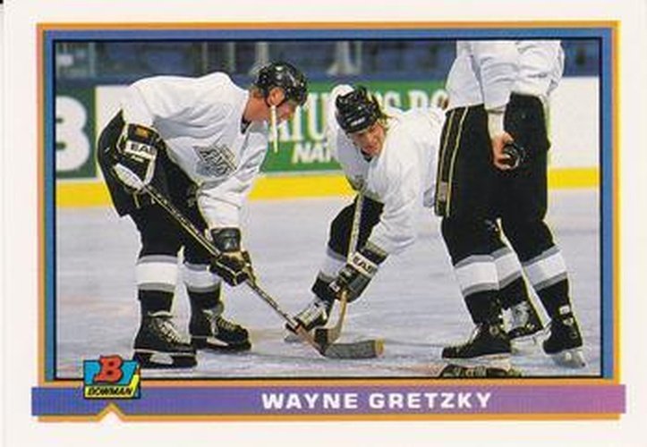 #176 Wayne Gretzky - Los Angeles Kings - 1991-92 Bowman Hockey