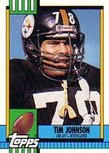 #176 Tim Johnson - Pittsburgh Steelers - 1990 Topps Football