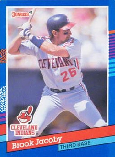 #176 Brook Jacoby - Cleveland Indians - 1991 Donruss Baseball