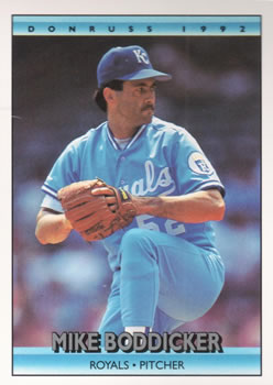 #176 Mike Boddicker - Kansas City Royals - 1992 Donruss Baseball