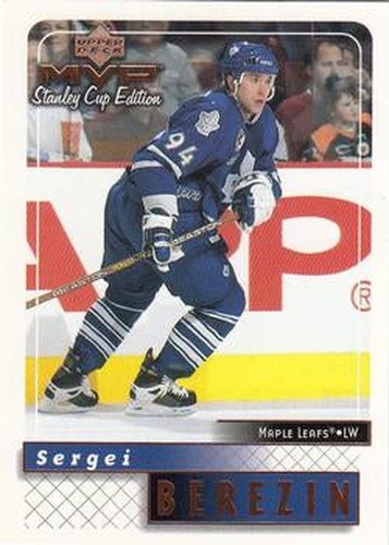 #176 Sergei Berezin - Toronto Maple Leafs - 1999-00 Upper Deck MVP Stanley Cup Edition Hockey