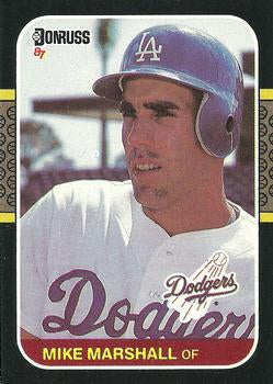 #176 Mike Marshall - Los Angeles Dodgers - 1987 Donruss Baseball