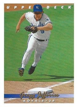 #176 Gregg Jefferies - Kansas City Royals - 1993 Upper Deck Baseball