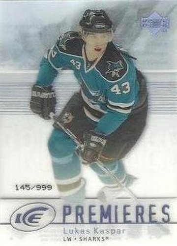 #176 Lukas Kaspar - San Jose Sharks - 2007-08 Upper Deck Ice Hockey