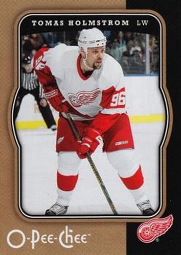 #176 Tomas Holmstrom - Detroit Red Wings - 2007-08 O-Pee-Chee Hockey