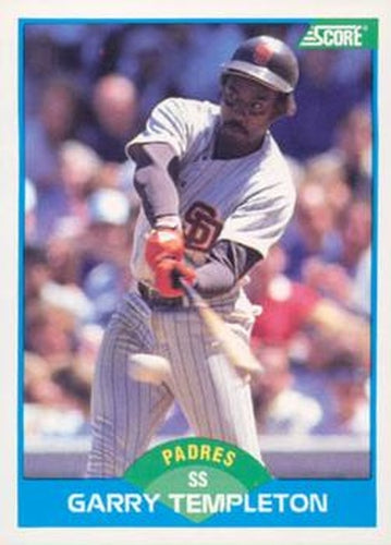 #176 Garry Templeton - San Diego Padres - 1989 Score Baseball