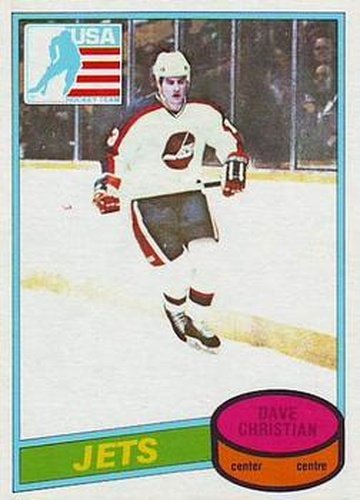 #176 Dave Christian - Winnipeg Jets - 1980-81 O-Pee-Chee Hockey