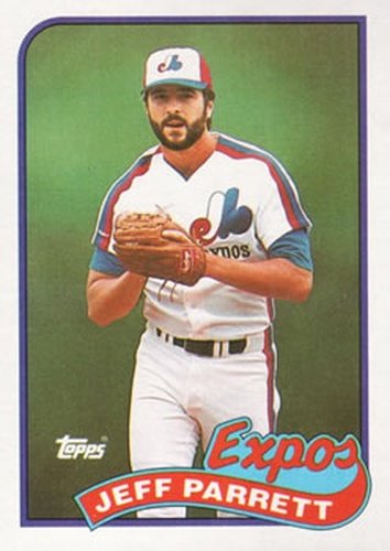 #176 Jeff Parrett - Montreal Expos - 1989 Topps Baseball