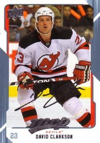 #176 David Clarkson - New Jersey Devils - 2008-09 Upper Deck MVP Hockey
