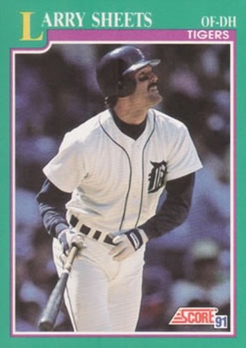 #176 Larry Sheets - Detroit Tigers - 1991 Score Baseball