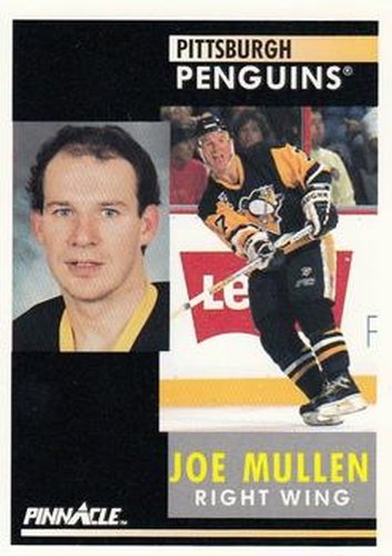 #176 Joe Mullen - Pittsburgh Penguins - 1991-92 Pinnacle Hockey