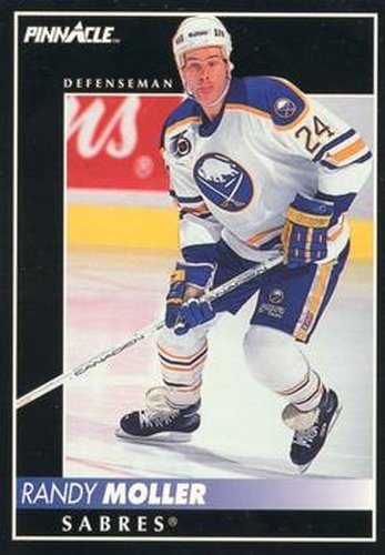 #176 Randy Moller - Buffalo Sabres - 1992-93 Pinnacle Canadian Hockey