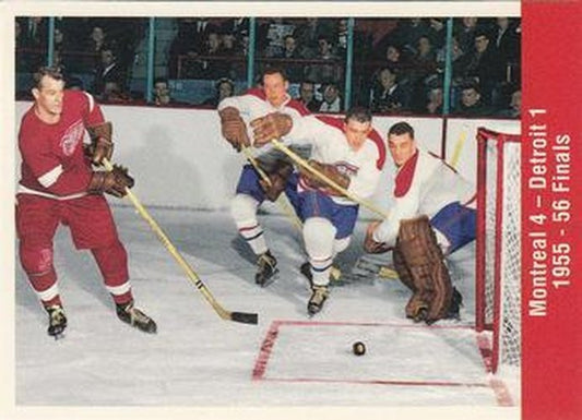 #177 Stanley Cup Final - Montreal Canadiens / Detroit Red Wings - 1994 Parkhurst Missing Link 1956-57 Hockey