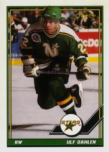 #177 Ulf Dahlen - Minnesota North Stars - 1991-92 O-Pee-Chee Hockey