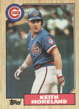 #177 Keith Moreland - Chicago Cubs - 1987 Topps Baseball