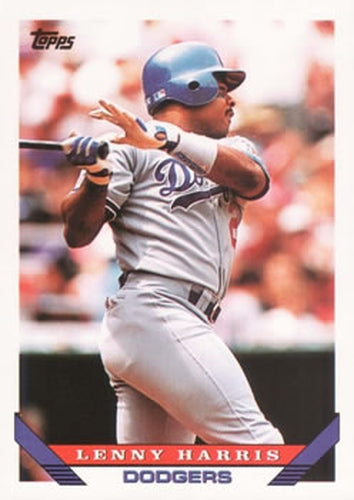 #177 Lenny Harris - Los Angeles Dodgers - 1993 Topps Baseball