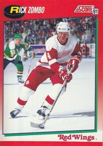 #177 Rick Zombo - Detroit Red Wings - 1991-92 Score Canadian Hockey