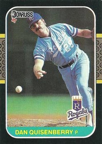 #177 Dan Quisenberry - Kansas City Royals - 1987 Donruss Baseball