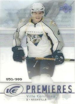 #177 Ville Koistinen - Nashville Predators - 2007-08 Upper Deck Ice Hockey