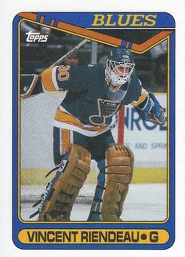#177 Vincent Riendeau - St. Louis Blues - 1990-91 Topps Hockey