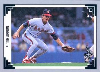 #177 Donnie Hill - California Angels - 1991 Leaf Baseball