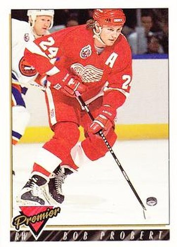 #177 Bob Probert - Detroit Red Wings - 1993-94 Topps Premier Hockey