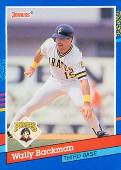 #177 Wally Backman - Pittsburgh Pirates - 1991 Donruss Baseball