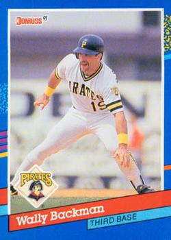 #177 Wally Backman - Pittsburgh Pirates - 1991 Donruss Baseball