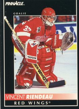 #177 Vincent Riendeau - Detroit Red Wings - 1992-93 Pinnacle Canadian Hockey
