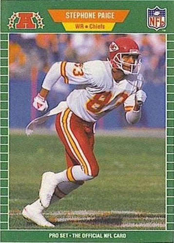 #177 Stephoneaige - Kansas City Chiefs - 1989 Pro Set Football