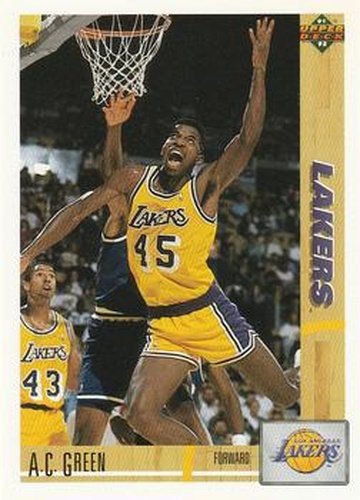 #177 A.C. Green - Los Angeles Lakers - 1991-92 Upper Deck Basketball