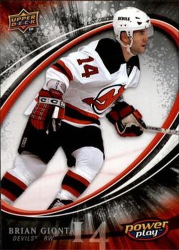 #177 Brian Gionta - New Jersey Devils - 2008-09 Upper Deck Power Play Box Set Hockey