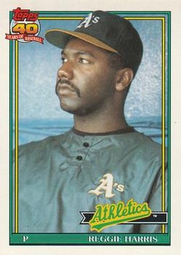 #177 Reggie Harris - Oakland Athletics - 1991 O-Pee-Chee Baseball