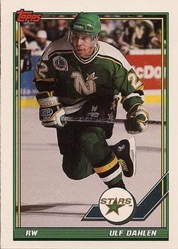 #177 Ulf Dahlen - Minnesota North Stars - 1991-92 Topps Hockey