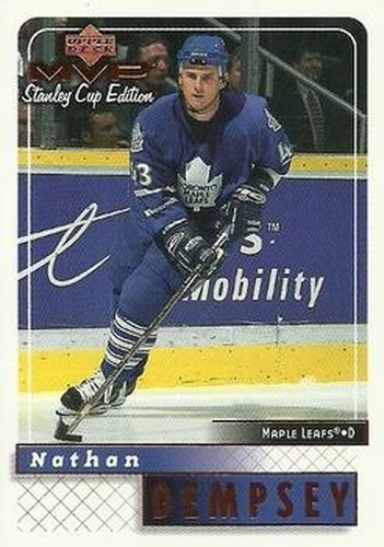 #177 Nathan Dempsey - Toronto Maple Leafs - 1999-00 Upper Deck MVP Stanley Cup Edition Hockey