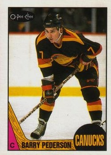 #177 Barry Pederson - Vancouver Canucks - 1987-88 O-Pee-Chee Hockey