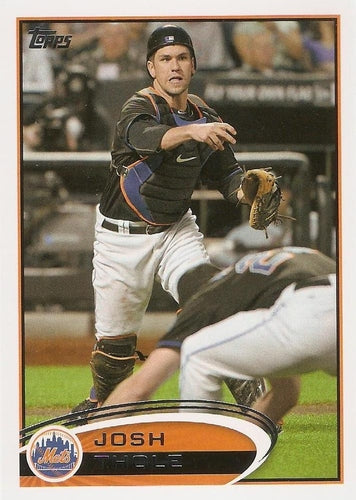 #177 Josh Thole - New York Mets - 2012 Topps Baseball