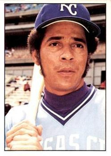 #177 Amos Otis - Kansas City Royals - 1976 SSPC Baseball