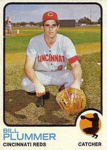 #177 Bill Plummer - Cincinnati Reds - 1973 Topps Baseball